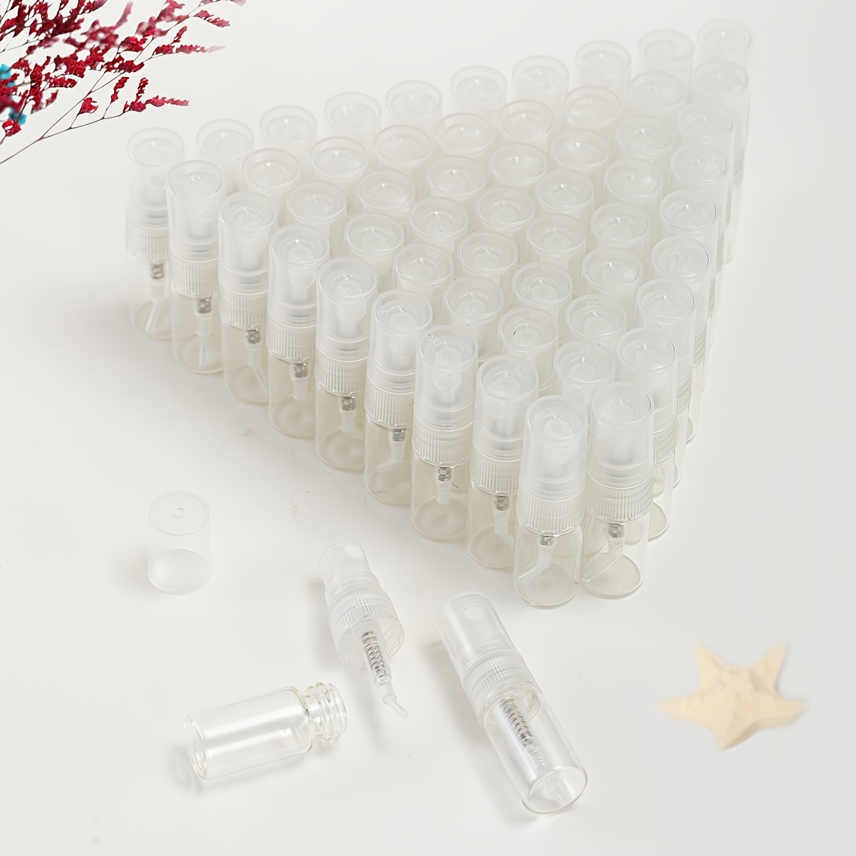 50 Glass Perfume Bottles, Conv - Misting Bottle Fine review and price