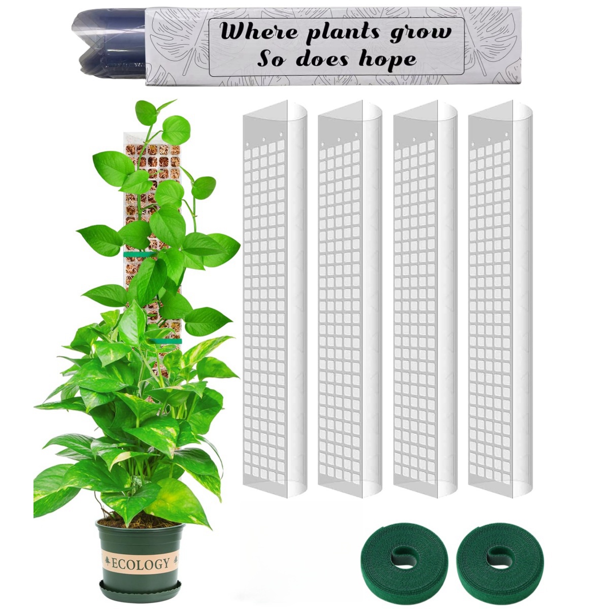 Moss Pole Plastic Plant Stand  - Sphagnum Moss Dry review and price